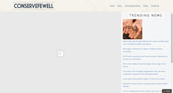 Desktop Screenshot of conservefewell.org