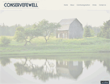 Tablet Screenshot of conservefewell.org